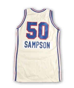 1988 Ralph Sampson Sacramento Kings Game Worn and Signed Home Jersey
